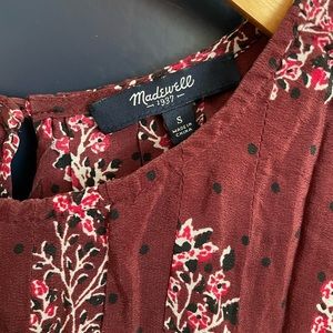 Madewell Silk Garden Top in Lassi Flower